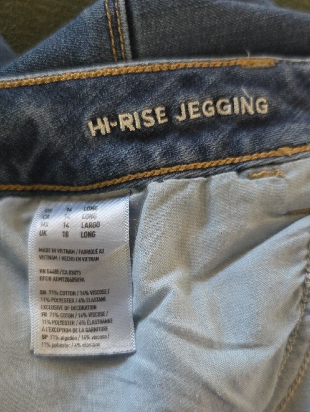 American Eagle Outfitters Women's Dark Blue Jeggings - Picture 3 of 4
